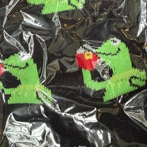 NWT! Kermit Sipping Tea Cotton Socks